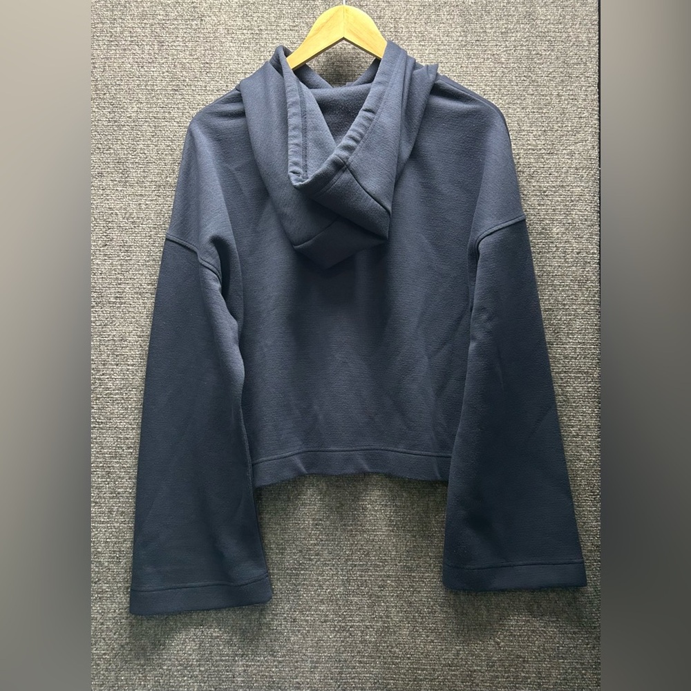 ROXY Hoodie Sweatshirt Navy Blue Size Medium - Picture 2 of 7
